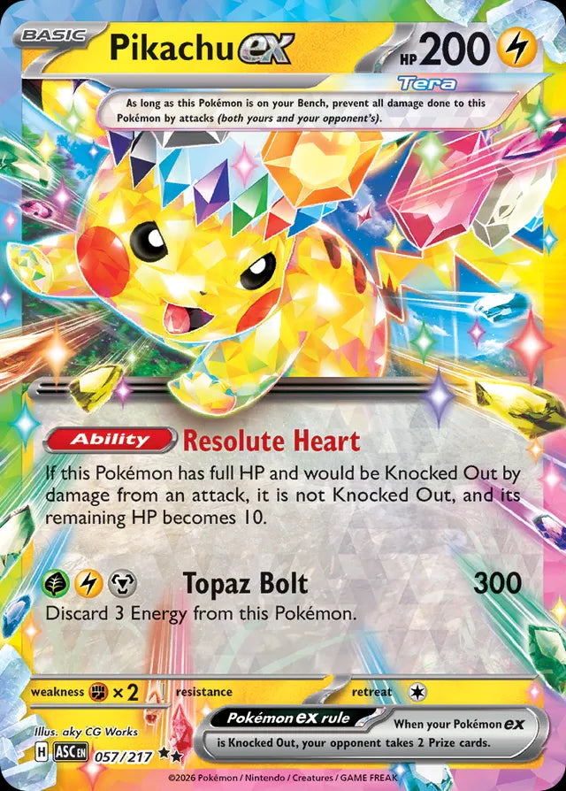 Ascended Heroes Pikachu ex #057/217
