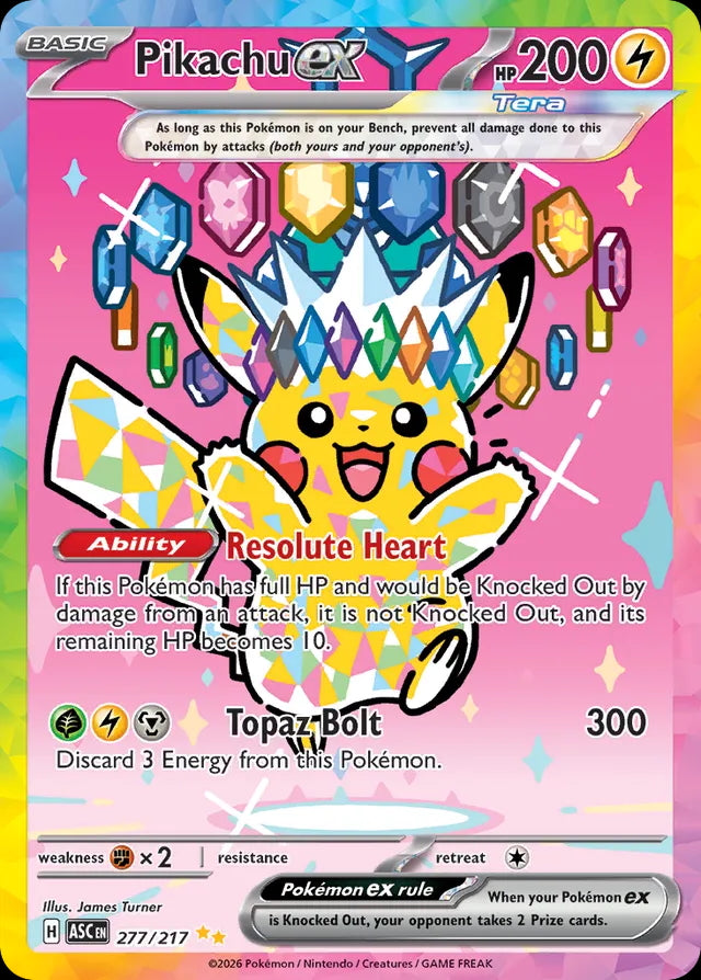 Ascended Heroes Pikachu ex #277/217