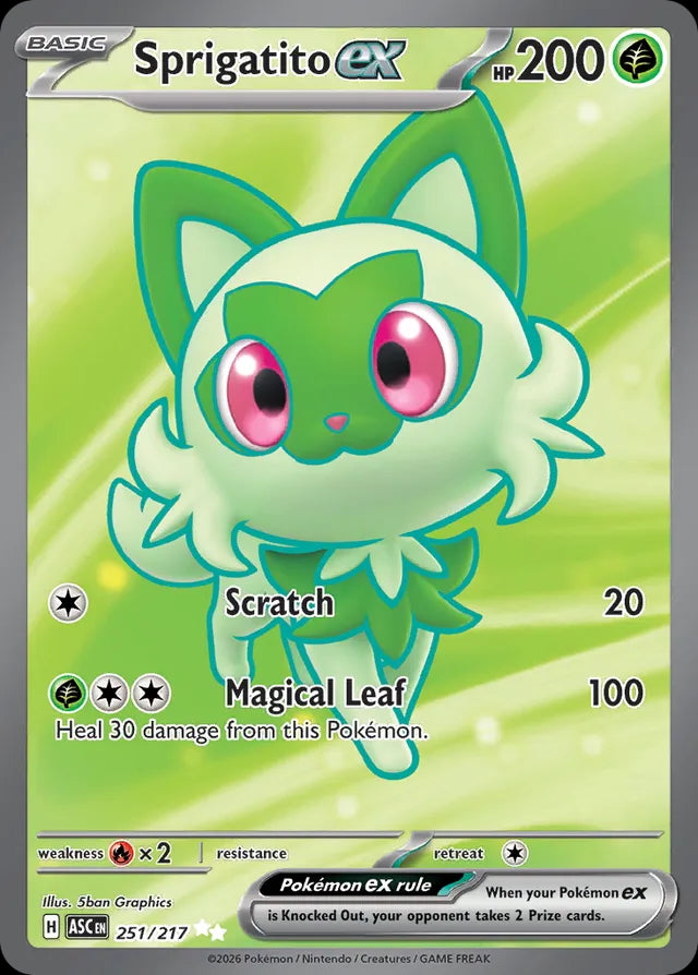 Ascended Heroes Sprigatito ex #251/217