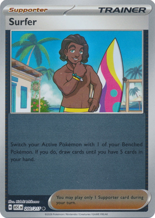 Ascended Heroes Surfer #200/217 Reverse Holo