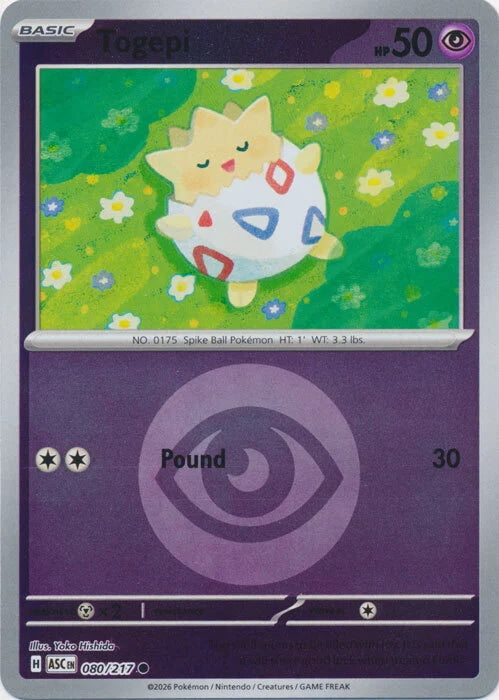 Ascended Heroes Togepi #080/217 Reverse Holo