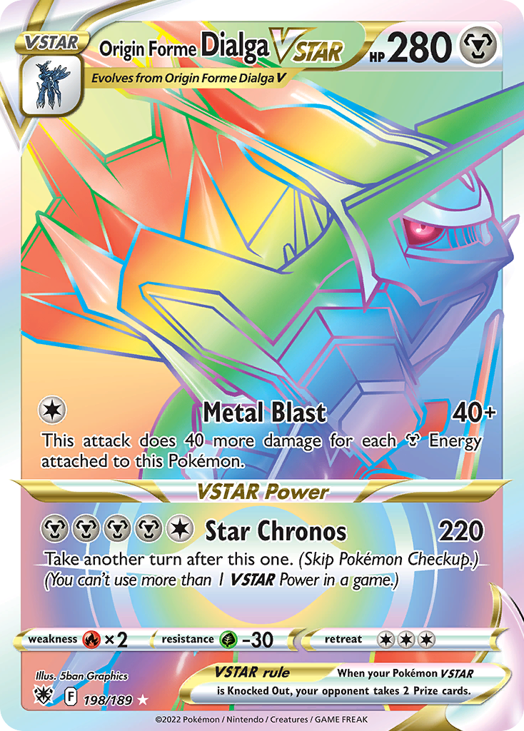 Astral Radiance Origin Forme Dialga VSTAR #198/189