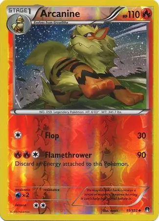 BREAKpoint Arcanine #11/122 reverse holo
