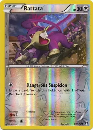 BREAKpoint Rattata #87/122 reverse holo