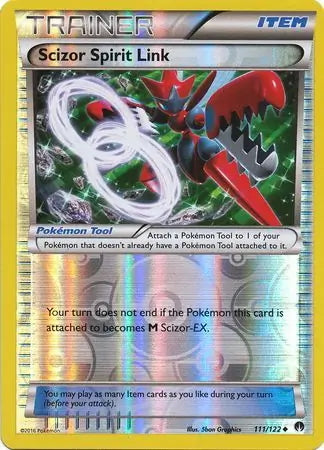 BREAKpoint Scizor Spirit Link #111/122 reverse holo