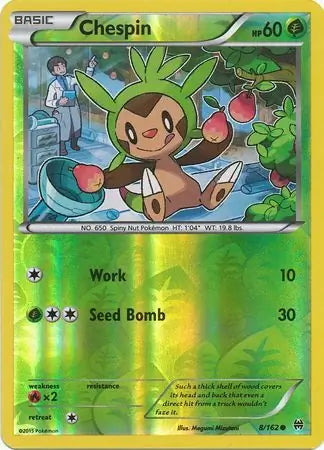 BREAKthrough Chespin #8/162 reverse holo