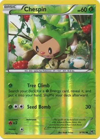BREAKthrough Chespin #9/162 reverse holo