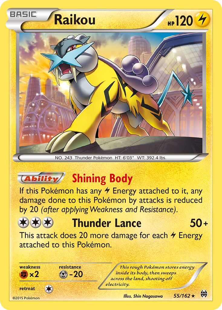 BREAKthrough Holo Raikou #55/162