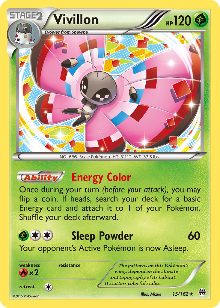 BREAKthrough Holo Vivillon #15/162