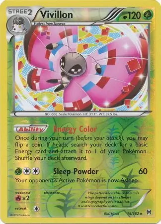 BREAKthrough Vivillon #15/162 reverse holo