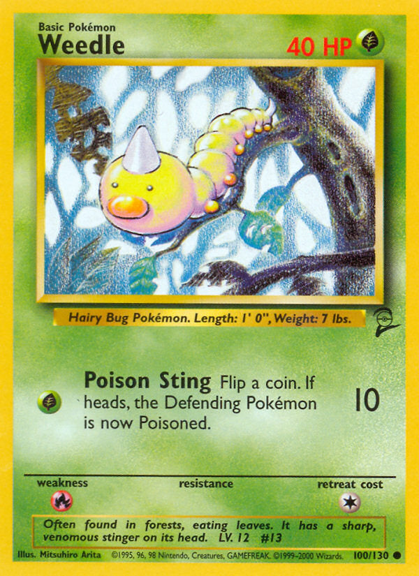 Base Set 2 Weedle #100/130