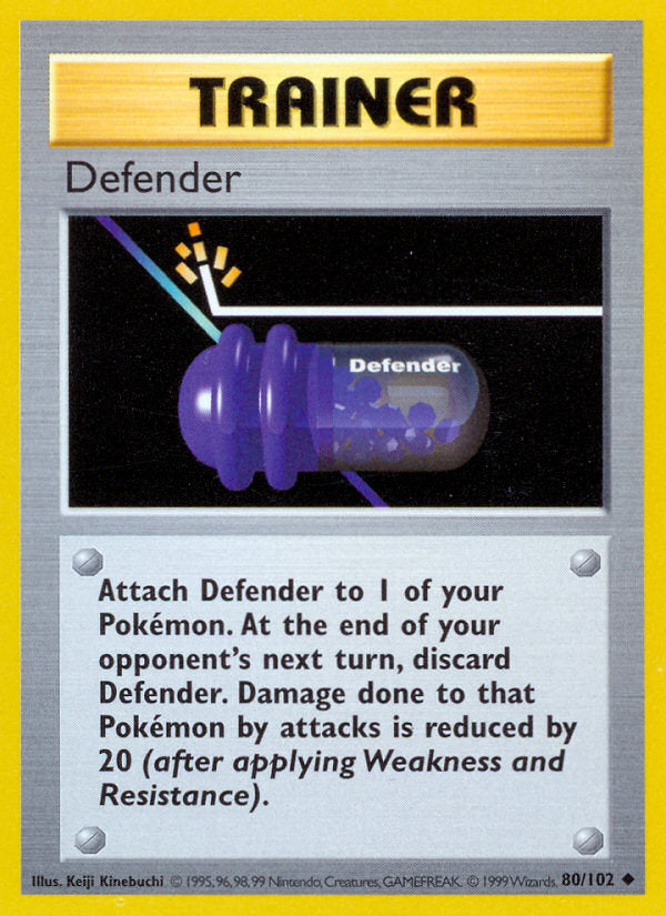 Base set Defender #80/102 shadowless