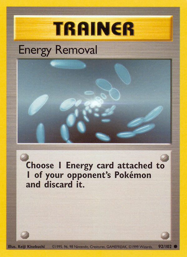 Base set Energy Removal #92/102 unlimited