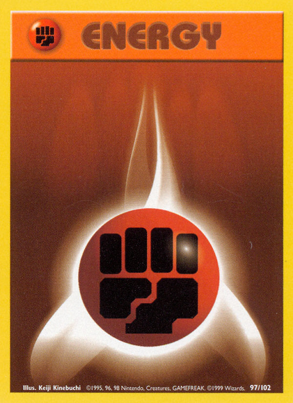Base set Fighting Energy #97/102 unlimited