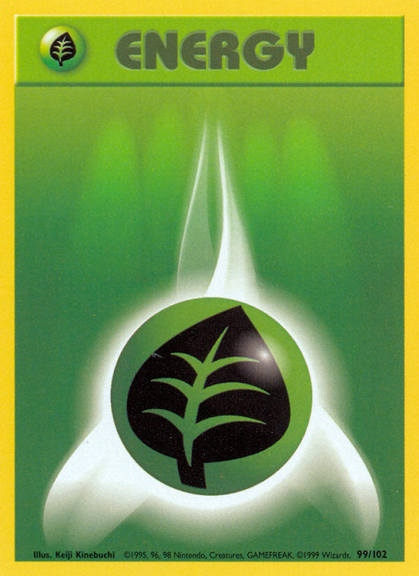 Base set Grass Energy #99/102 unlimited