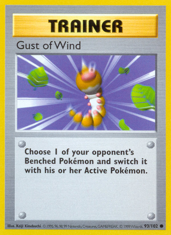 Base set Gust of Wind #93/102 shadowless