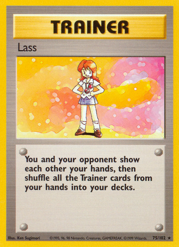 Base set Lass #75/102 unlimited