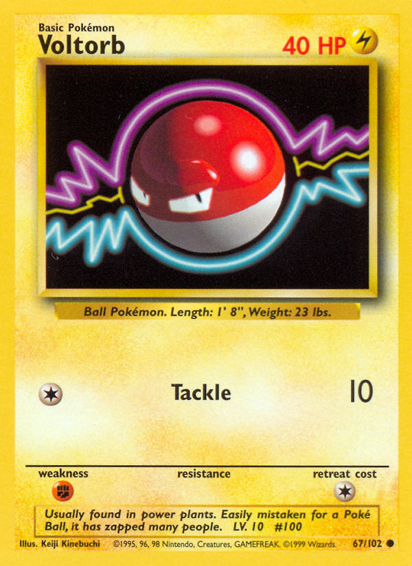 Base set Voltorb #67/102 unlimited