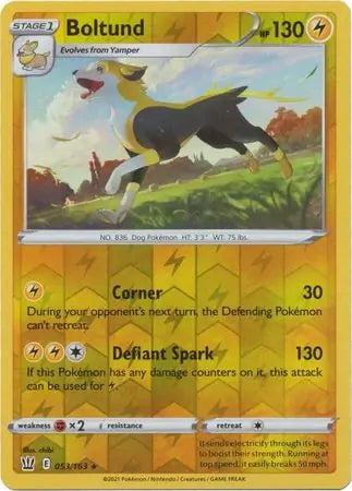 Battle Styles Boltund #53/163 reverse holo