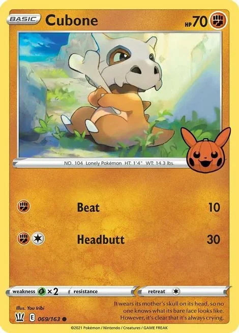 Battle Styles Cubone #69/163 Trick or Trade