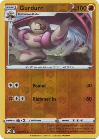 Battle Styles Gurdurr #74/163 reverse holo