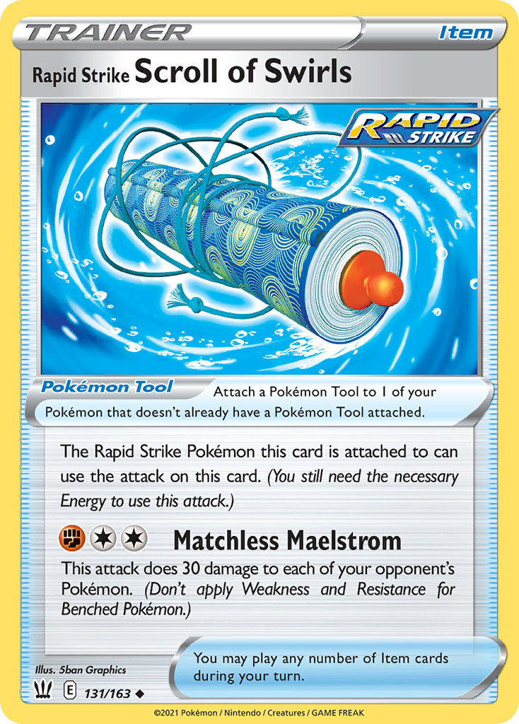 Battle Styles Rapid Strike Scroll of Swirls #131/163