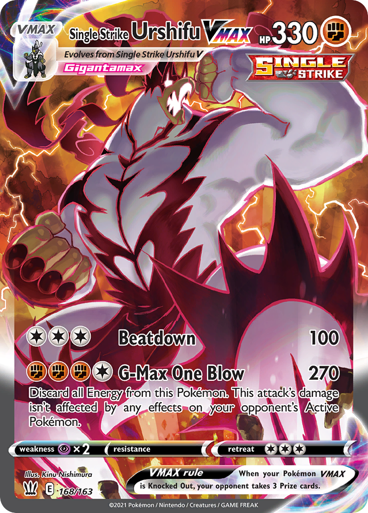 Battle Styles Single Strike Urshifu VMAX #168/163