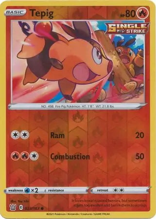 Battle Styles Tepig #23/163 reverse holo