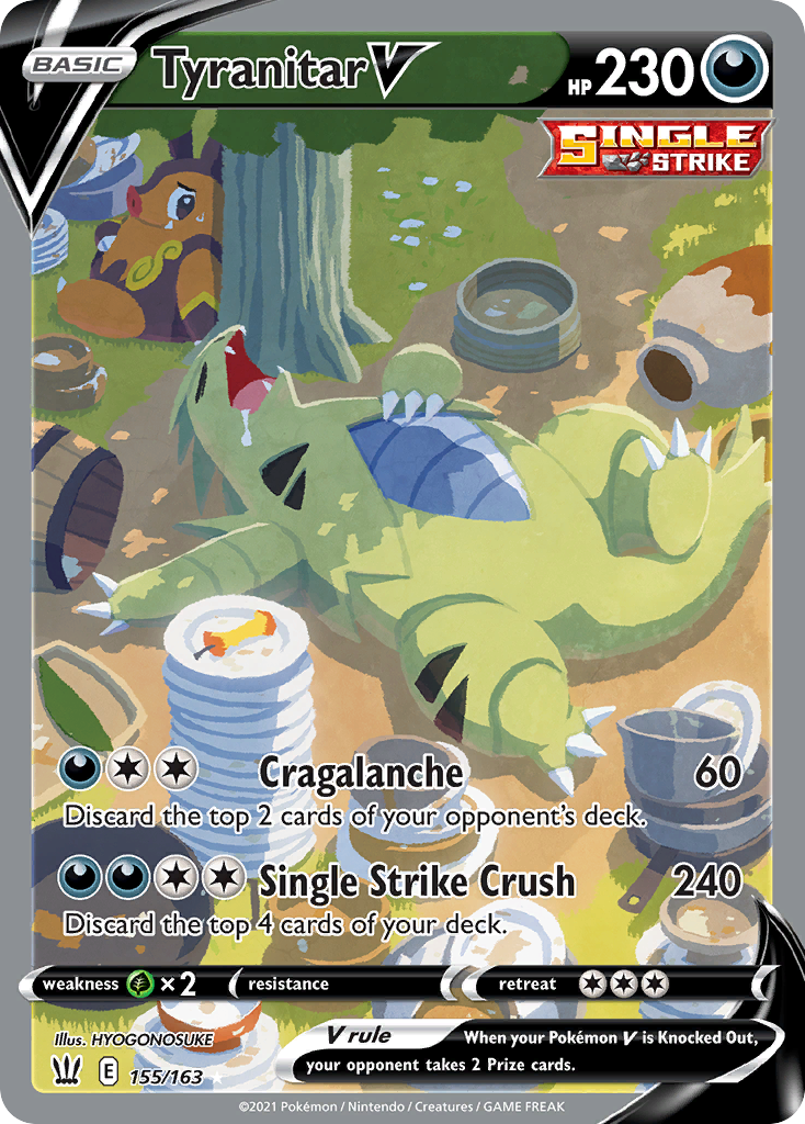 Battle Styles Tyranitar V #155/163