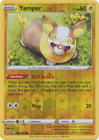 Battle Styles Yamper #52/163 reverse holo