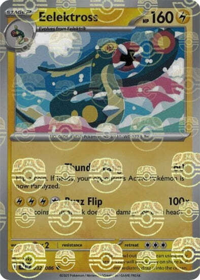 Black Bolt Eelektross #32/86 Masterball Holo