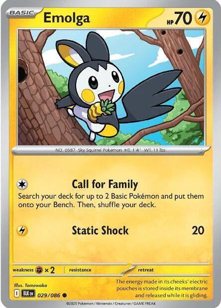 Black Bolt Emolga #29/86