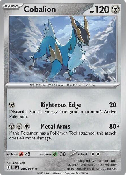 Black Bolt Holo Cobalion #66/86