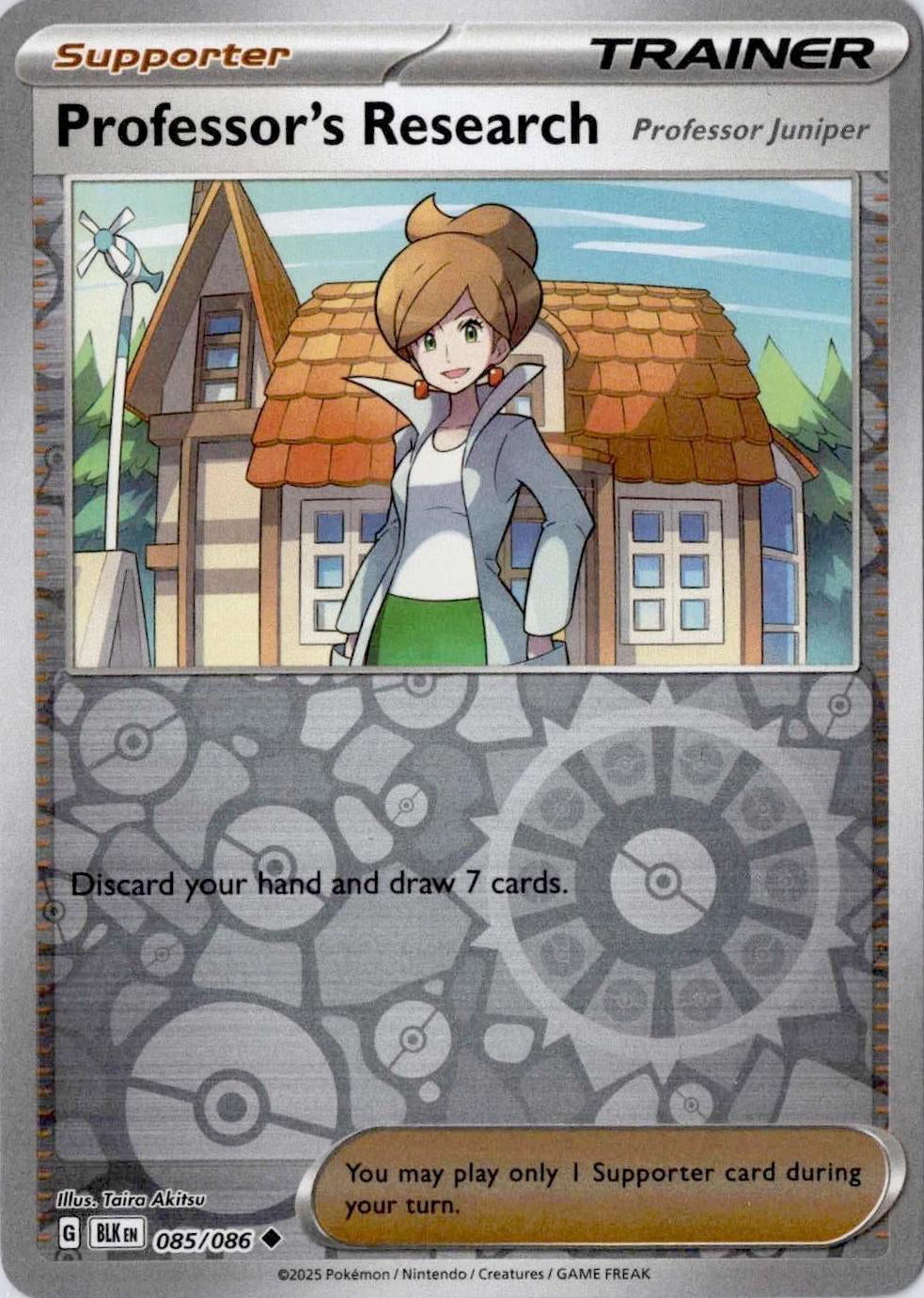 Black Bolt Professor’s Research #85/86 reverse holo
