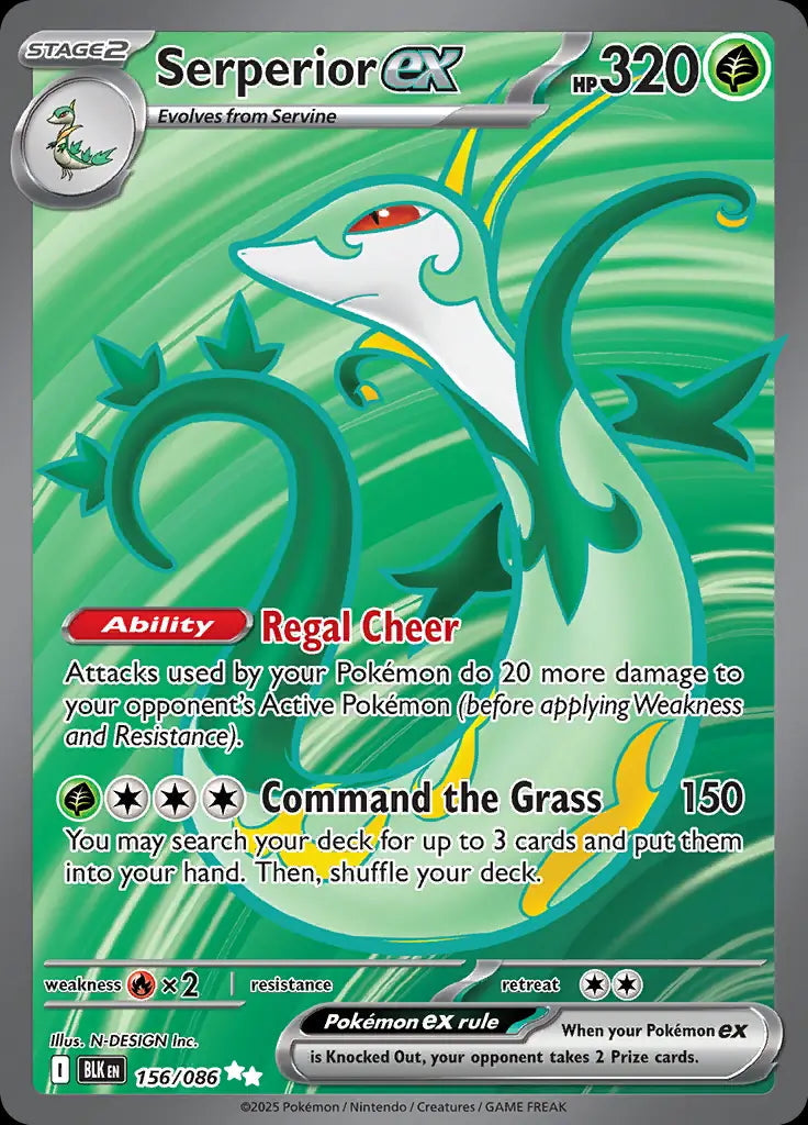 Black Bolt Serperior ex #156/86