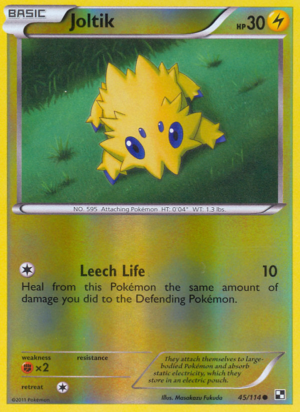 Black & White Joltik #45/114 reverse holo