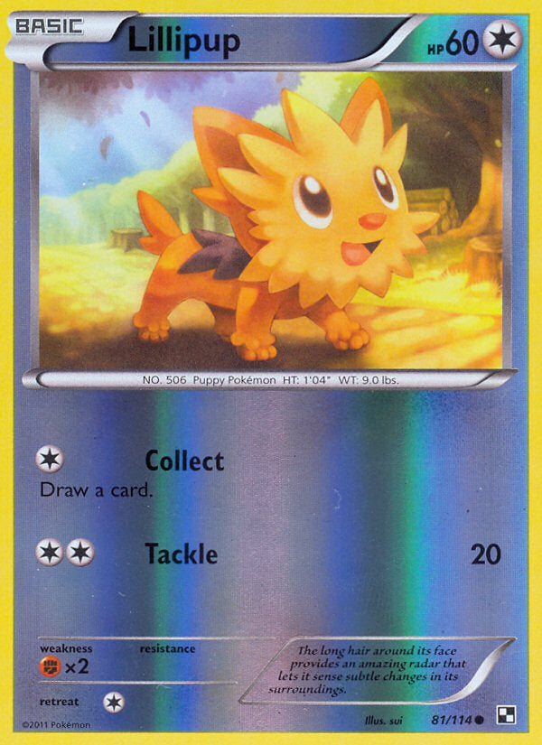 Black & White Lillipup #81/114 reverse holo
