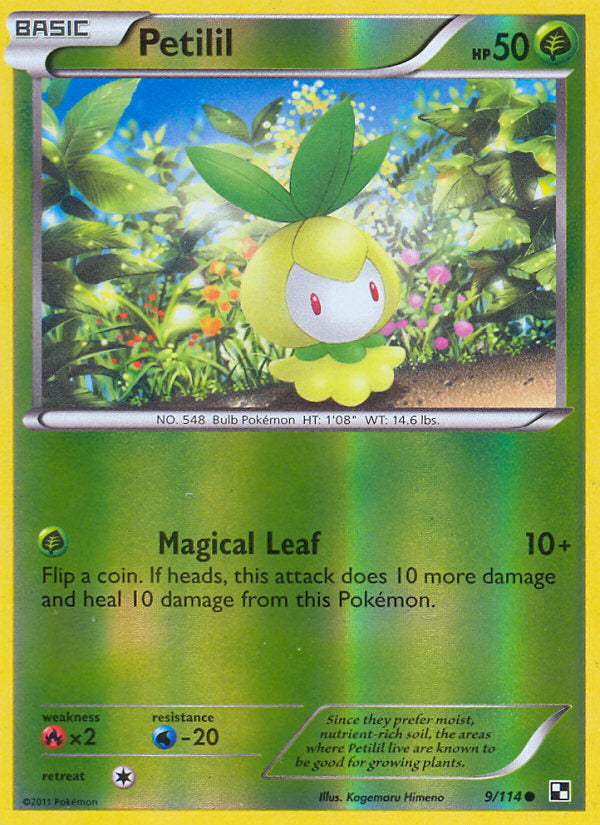 Black & White Petilil #9/114 reverse holo