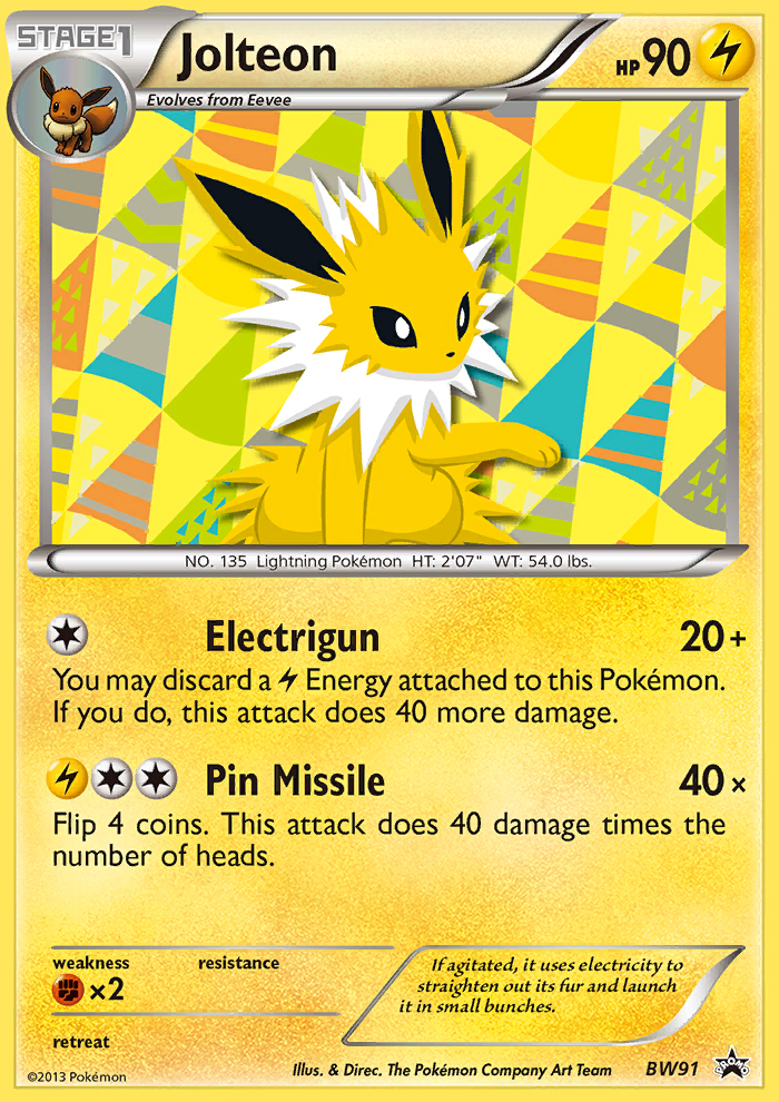 Black & White Promo Jolteon #91