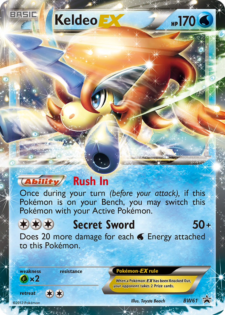 Black & White Promo Keldeo EX #61