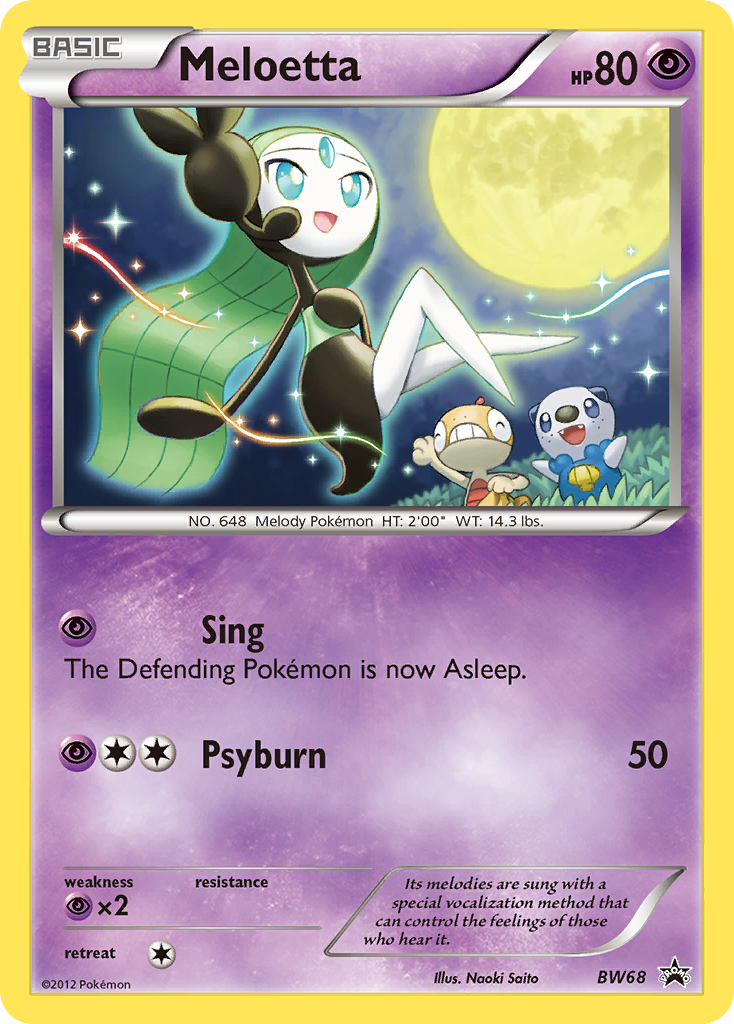 Black & White Promo Meloetta #68