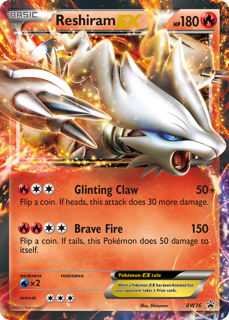 Black & White Promo Reshiram EX #36