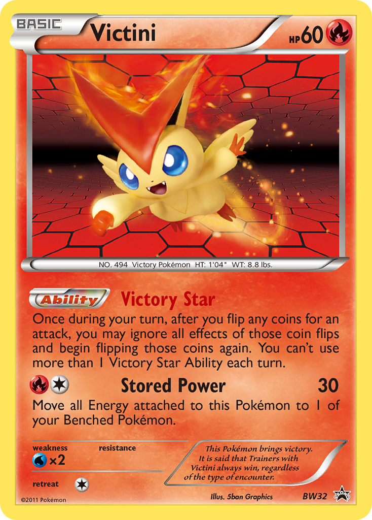 Black & White Promo Victini #32