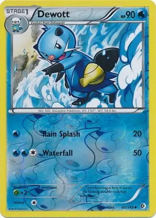 Boundaries Crossed Dewott #40/149 reverse holo