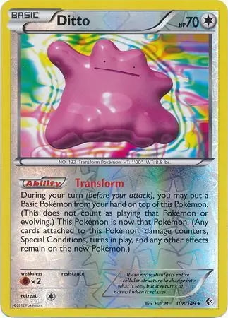 Boundaries Crossed Ditto #108/149 reverse holo