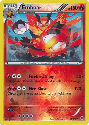Boundaries Crossed Emboar #26/149 reverse holo