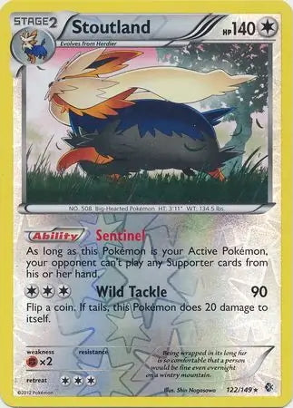 Boundaries Crossed Stoutland #122/149 reverse holo