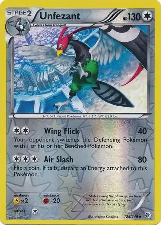 Boundaries Crossed Unfezant #125/149 reverse holo