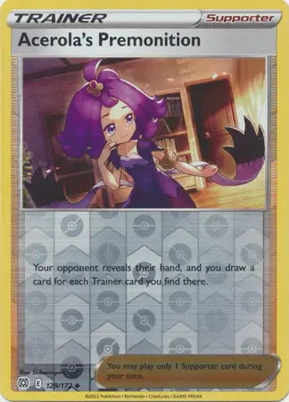 Brilliant Stars Acerola’s Premonition #129/172 reverse holo