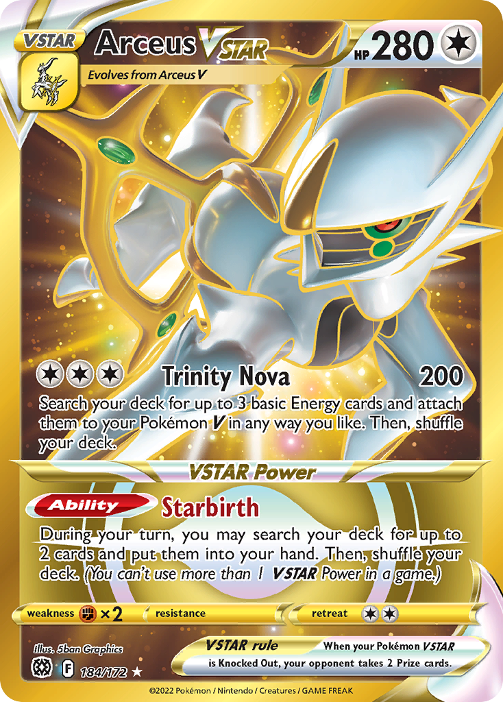 Brilliant Stars Arceus VSTAR #184/172